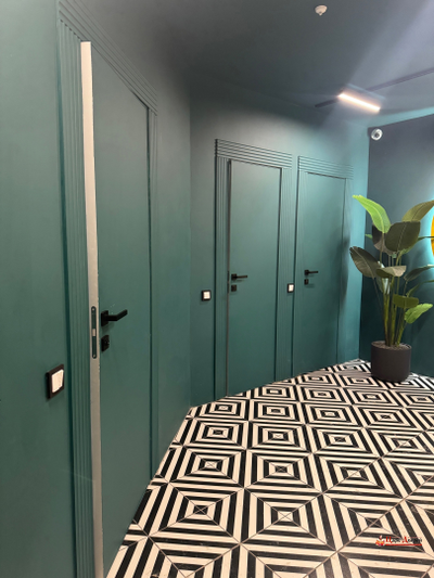 Дверь невидимка 40 мм скрытого монтажа CARDA INVISIBLE с кромкой хром