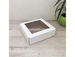 Коробка с окном 220*220*60 мм БЕЛЫЙ