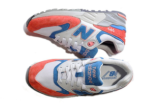 New balance 999 бело-коралловые женские (36-41) Арт.008М