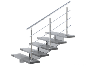 Лестничное ограждение с 4 леерами
