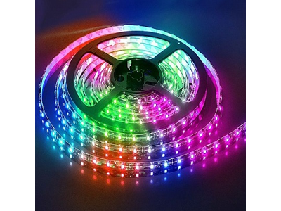 СВЕТОДИОДНАЯ ЛЕНТА ECOLA 220V 16x8 8.6W/m 108Led/m IP68 сегмент. RGB (кратно 50!) SA5MS9ESB (цена за 1м)