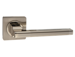 Ручка дв. PUERTO  "AL 514-02" SN/NP, никель матовый - никель блестящий