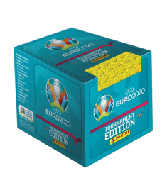 Коробка (бокс) наліпок (стікерів, наклейок) Panini (Паніні) UEFA EURO 2020 (Евро 2020) (50 пакетів по 5 наліпок)