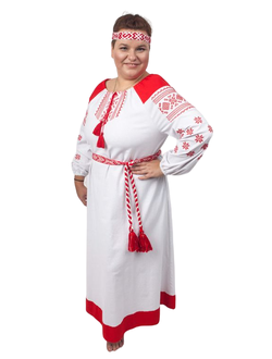 Платье рубаха с Поликам  "Орепей"