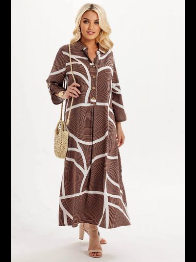 Платье-Сарафан 6145-01 кофе