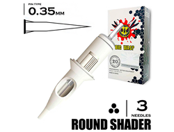 3RS/0,35 mm - Round Shader "BIG-WASP" (STANDARD WHITE)