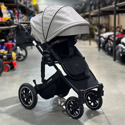 Детская коляска 3 в 1 Luxmom 808 Серый Экокожа