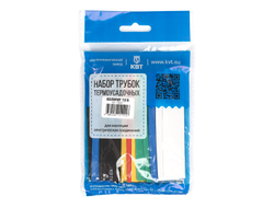 Набор термоусадочных трубок Колорит 12/6 (черн, бел, красн, син, желт, зел) в нарезке по 100мм