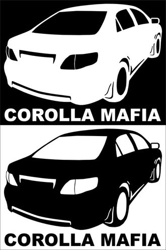 Наклейка Corolla mafia