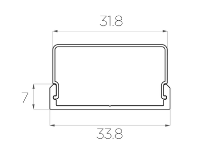 Алюминиевый профиль 4L-3307-S ANOD