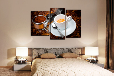 Модульная картина "Кружечка кофе"