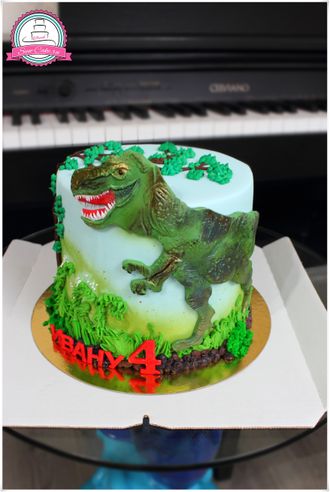 Торт с тиранозавром Рексом