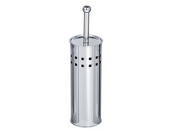 Ершик туалетный напольный металл хром с перфорацией G-teq