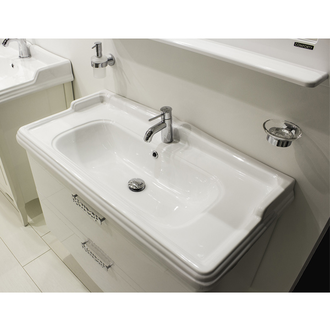 Зеркало "Монако-100" белый глянец