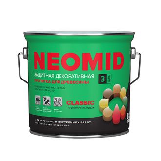 ЗАЩИТНАЯ ДЕКОРАТИВНАЯ ПРОПИТКА ДЛЯ ДРЕВЕСИНЫ NEOMID BIO COLOR CLASSIC