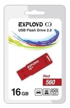 флешка Expoyd USB 16GB 560 красная