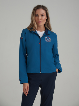 Женский спортивный костюм из плащевой ткани, 15SKJ-1382, синий, красный, бирюзовый