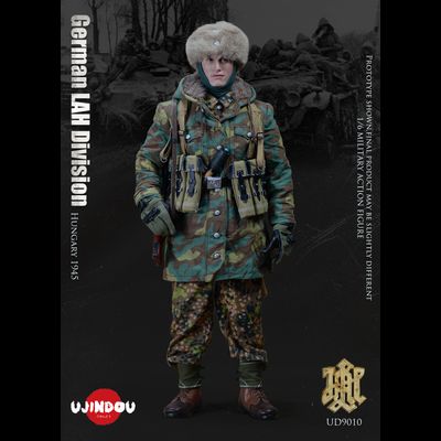 ПОВРЕЖДЕНА УПАКОВКА - Немецкий солдат в Венгрии, 1945 г - КОЛЛЕКЦИОННАЯ ФИГУРКА 1/6 WWII German LAH Division Hungary 1945 (UD9010) - UJINDOU