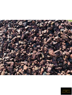 красный щебень