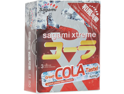 725/1 Ультратонкие ароматизированные презервативы «Sagami Xtreme Cola №3»