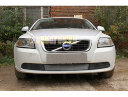 Защита радиатора Volvo S40 II (рестайлинг) 2007-2012 chrome низ