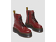 Dr Martens Jadon Boot Smooth Leather Platforms Red красные