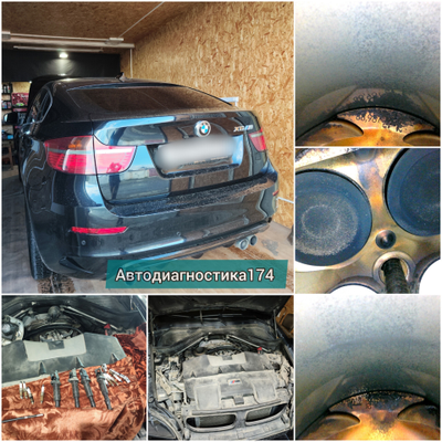 Эндоскопия цилиндров бензинового и дизельного двигателя авто, эндоскопия катализатора Челябинск. Leak test (лик тест) проверка герметичности цилиндров и замер компрессии.