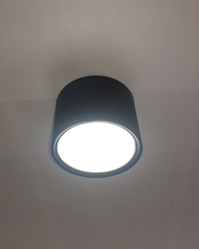 Ecola GX53 H4 5394 св-к накладной СПОТ без обода Черный матовый 82x60 SS534BECB