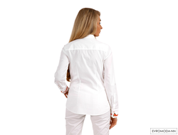 Блузка женская белая Вельвет-W2PBE1