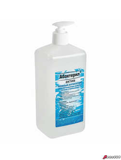 Антисептик для рук и поверхностей спиртосодержащий (64%) с дозатором 1л АБАКТЕРИЛ-АКТИВ, дезинфицирующий, жидкость. 606453