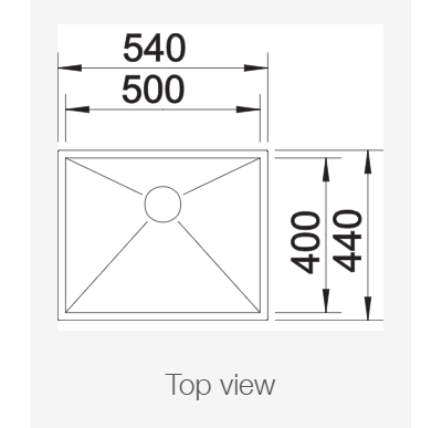 Мойка Blanco ZEROX 500-U