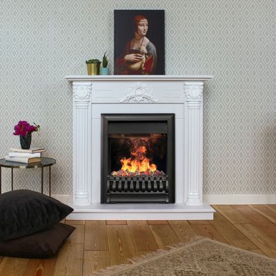 Электрокамин Stefania WT с очагом 3D Oregan