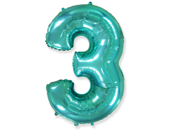 Фольгированная цифра - Бирюза