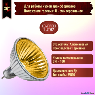 Muller Licht HLRG-520FG/Gold BAB/C 20w 12v 36° GU5.3