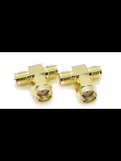 Разветвитель Т - образный SMA на 2 RPSMA Tinymons RPSMAJ-2RPSMAK X1 (1 шт.)