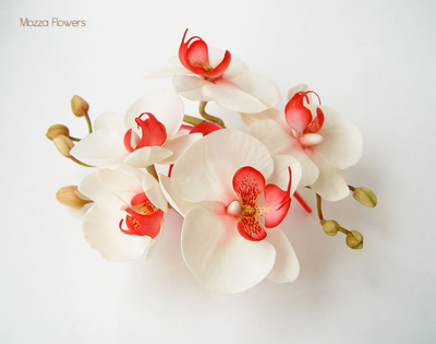 Заколка-краб с орхидеями "Баунти"