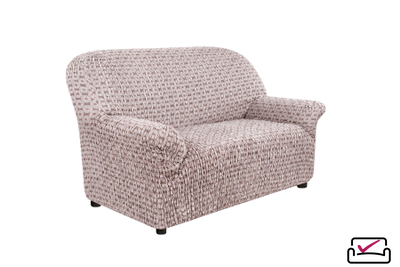 Чехол на 2х местный диван СИЕНА Сатурно Коричневый. Хлопок. ИТАЛИЯ