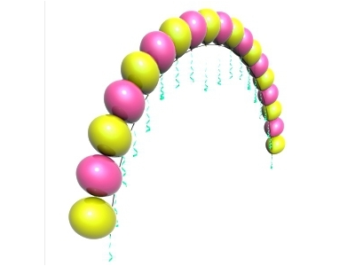 Цепочка из шаров с гелием (цена за 1 метр) (аг)