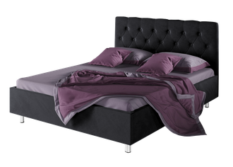 Кровать "Фрейлина" чёрного цвета