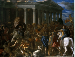 Картина обогреватель, репродукция Никола Пуссен Разрушение иерусалимского храма