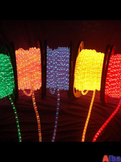 Дюралайт круглый 13мм, 2 жильный, желтый метражом