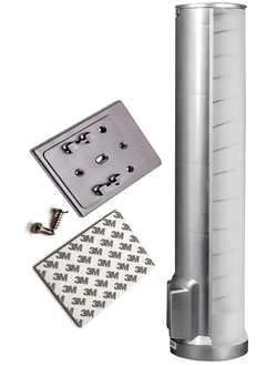 Стаканодержатель Aqua Work NF-1 на шурупах серебро