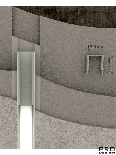Декоративный стеновой профиль Pro Design 536 Не анодированный