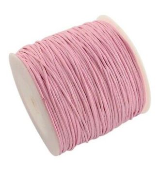 Вощенный шнур. Цвет розовый