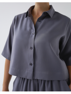 Рубашка из тенсела (графит)