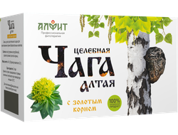 ЦЕЛЕБНАЯ ЧАГА АЛТАЯ С ЗОЛОТЫМ КОРНЕМ