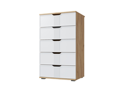 Спальня ЭМИЛИЯ - Комод ЭЛ-18 Дуб Крафт золотой/Меренга