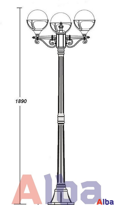 Genova 88108 B Парковый светильник