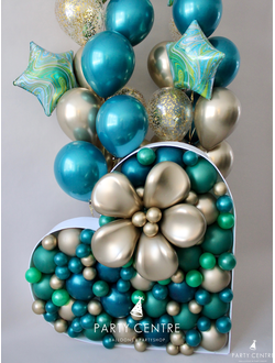 Набор изумруд с сердцем - мозаика