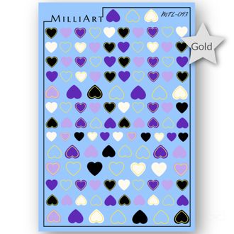 Слайдер-дизайн MilliArt Nails Металл MTL-093
